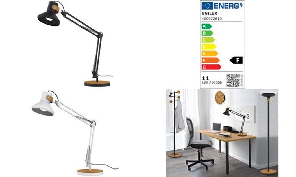 

UNILUX LED настольная лампа BAYA BAMBOO, бело-бамбуковый