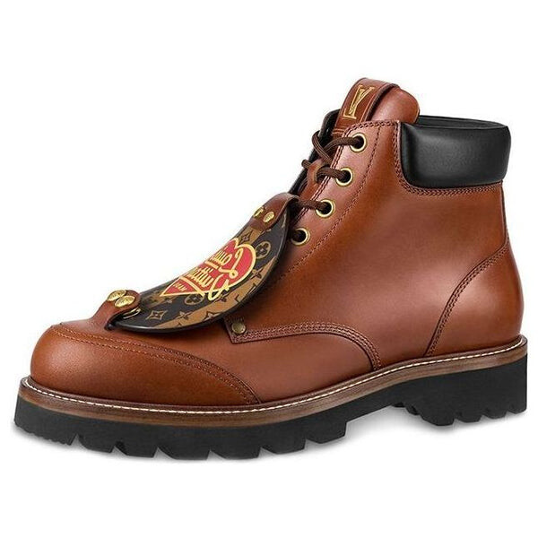 

Кроссовки x nigo ankle boots 'brown with black' Louis Vuitton, коричневый