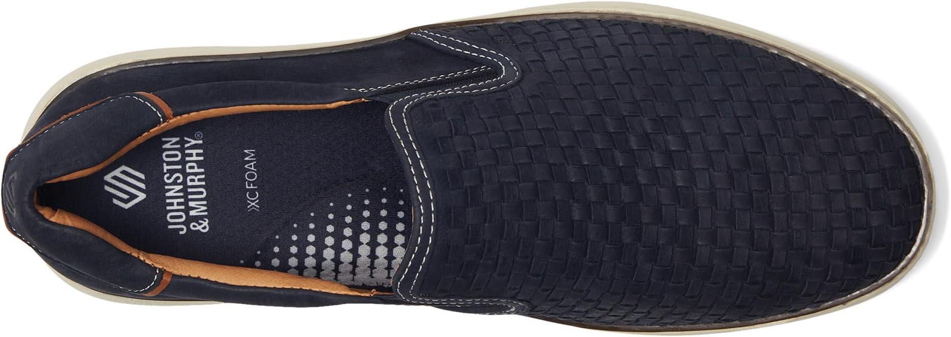 Кроссовки Johnston & Murphy Mcguffey 2 Woven Slip-On, цвет Navy Woven Tumbled Nubuck — фото 2