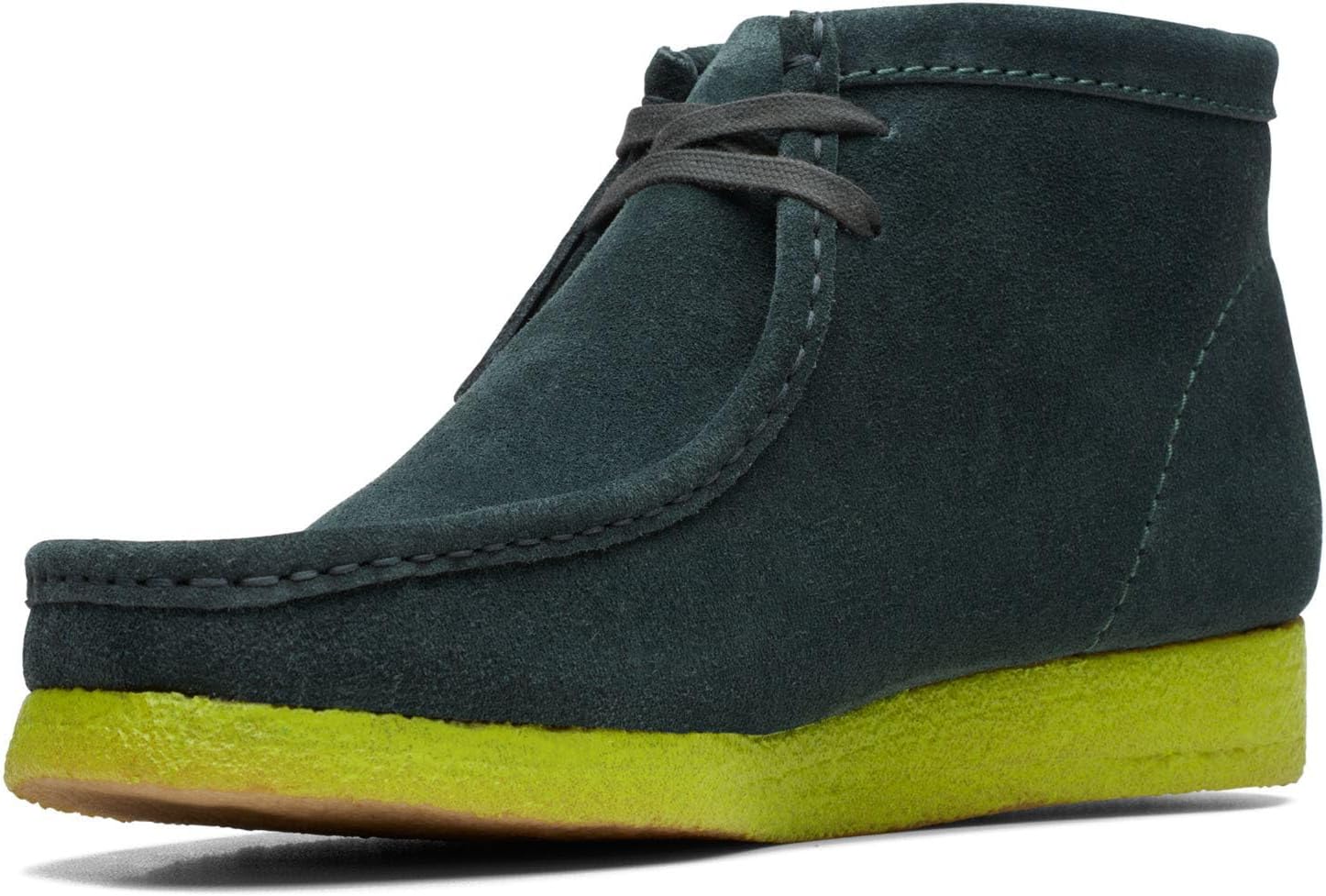 Мужские ботинки Clarks Wallabee Chukka, зеленый — фото 4