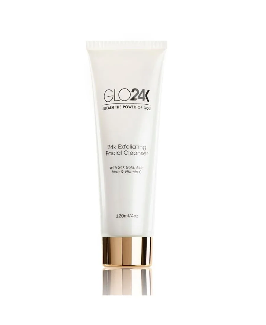 Гель для умывания Glo24K — Отшелушивающий очищающий гель для лица 24K, 113 мл