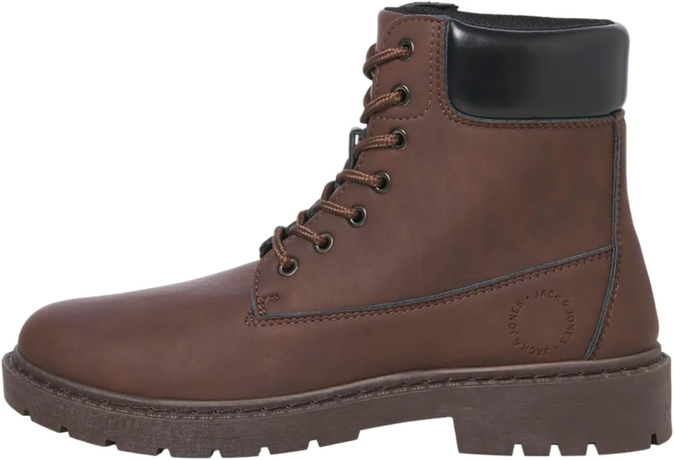 Мужские стильные повседневные ботинки JACK & JONES Jfwainsworth из ПУ, коричневый