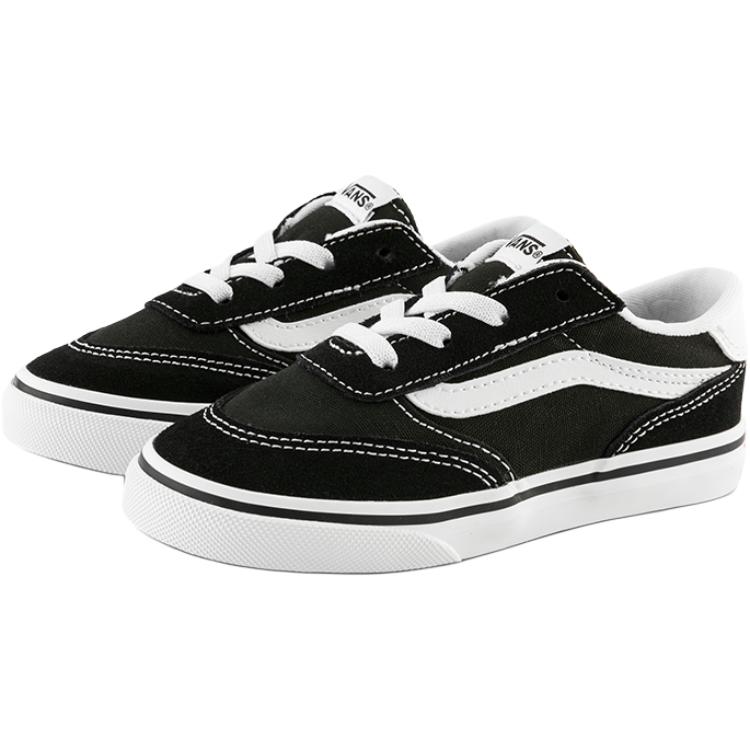 Низкие детские туфли Brooklyn LS для младенцев и малышей Vans, черный — фото 4