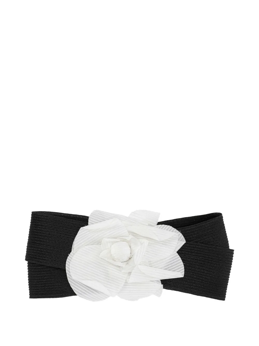 

Эластичный пояс с цветком Le Chapeau, черный