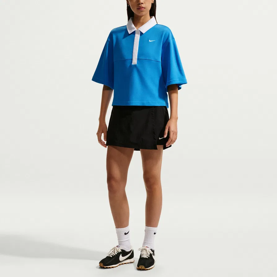 Поло Nike Street Essential с коротким рукавом синее — фото 3