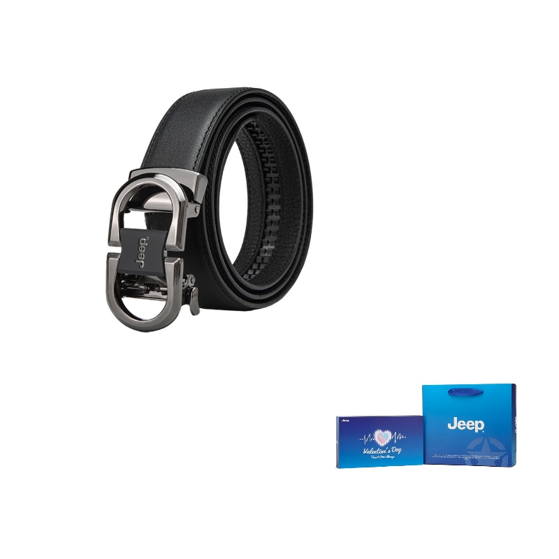 

Jeep Ремень мужской Alloy Leather с монограммой, черный, 35 см
