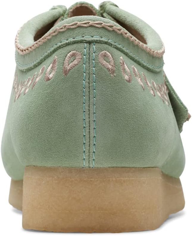 Мужские кроссовки Wallabee от Clarks, зеленый — фото 2