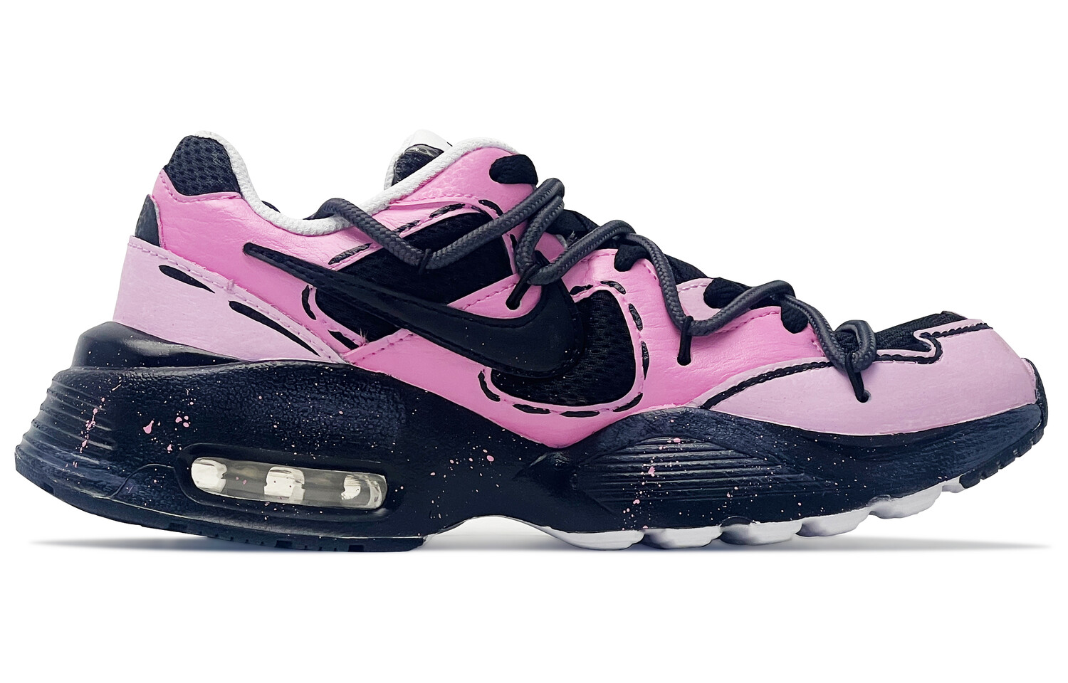 

Кроссовки Air Max Fusion женские с низким верхом, черные/розовые Nike