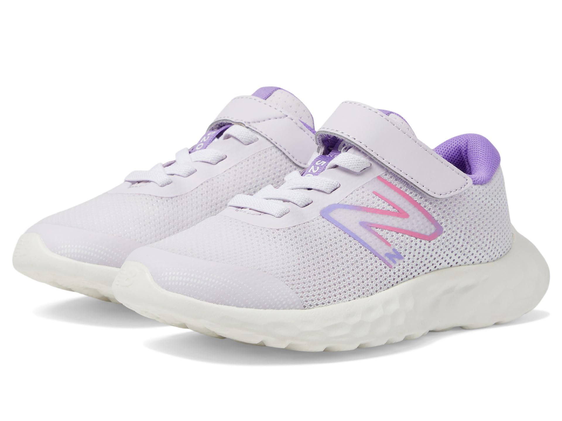 

Кроссовки New Balance Kids 520v8 Bungee Lace, цвет Taro/Violet Crush