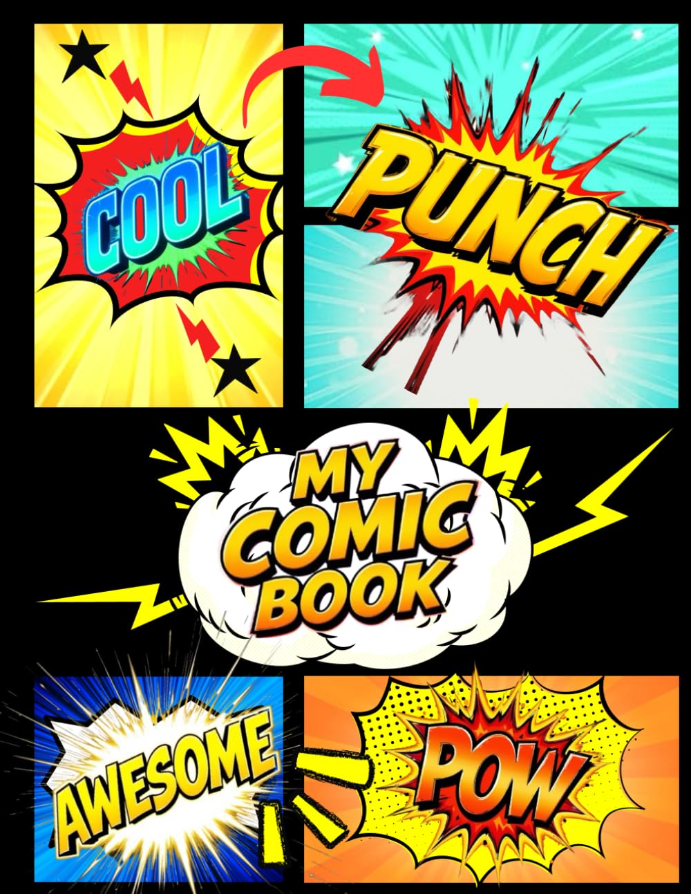 

Create Your Own Comic Book: Blank Comic Book Journal with Over 102 Pages of Fun for Kids, Teens, and All Ages - Draw, Design, Write, and Unleash Your Imagination with This Comic Book (Independently published)