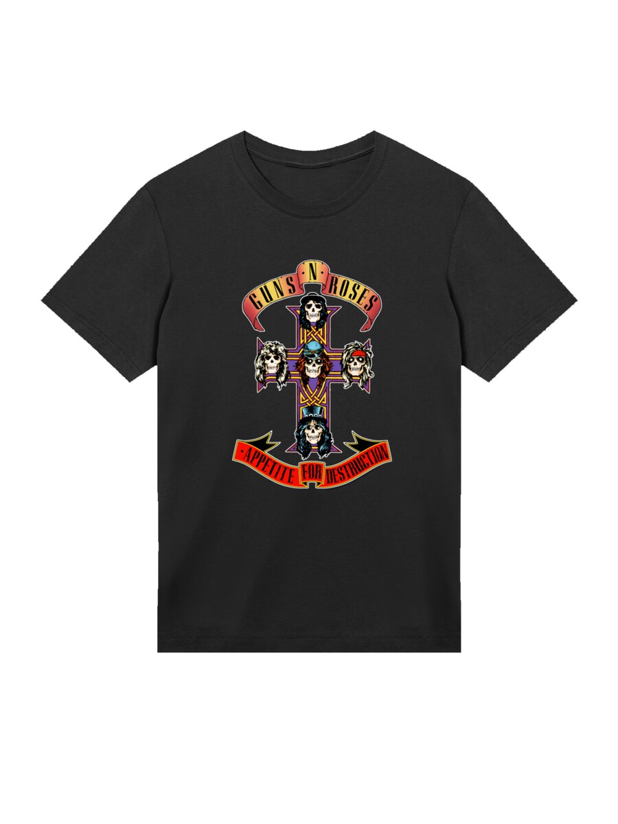 

Рубашка F4NT4STIC GunsnRoses Appetite For Destruction, черный