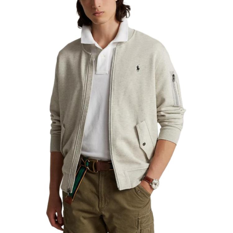 Polo Ralph Lauren Полузастегивающийся свитшот, Light Gray — фото 4