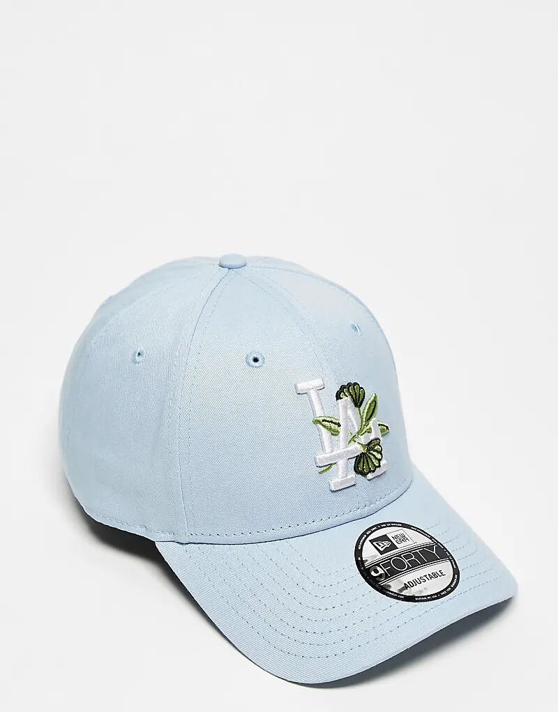 

Кепка New Era LA Dodgers 9forty с цветочным принтом синего цвета