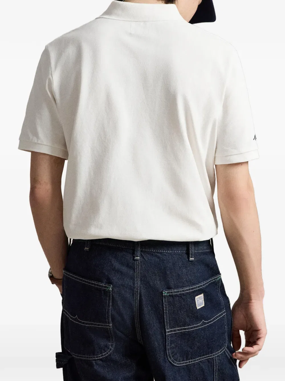 Хлопковая рубашка-поло "Янкис" Polo Ralph Lauren, белый — фото 4