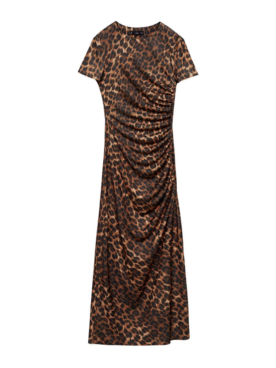 

Платье миди MANGO Dress LEO, коричневый