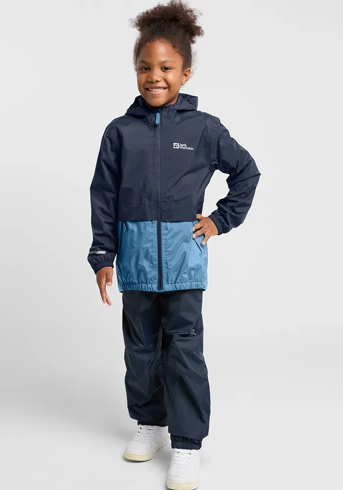 

Дождевик Jack Wolfskin "RAINY DAYS 2L JKT K", с капюшоном, синий