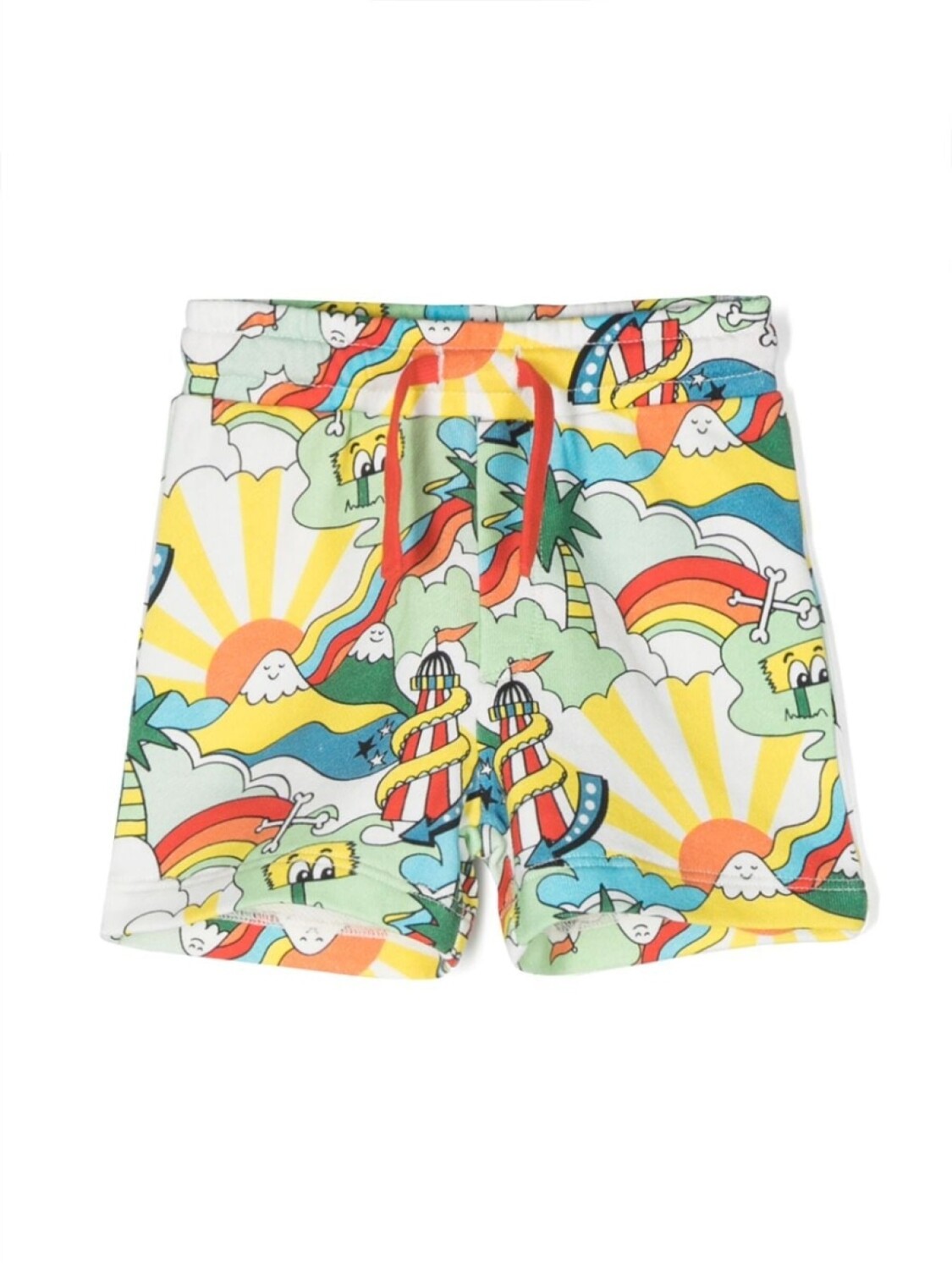 

Stella McCartney Kids шорты с графичным принтом, белый