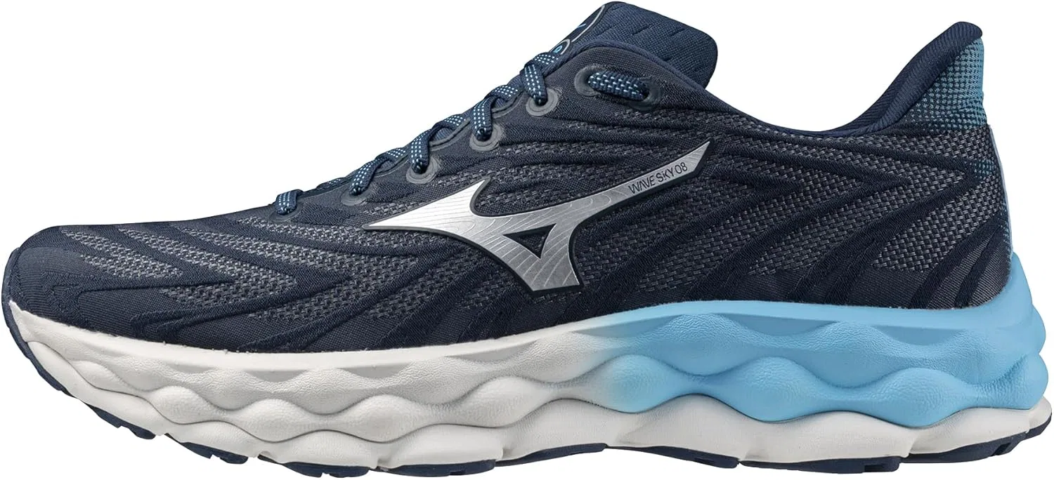 Мужские беговые кроссовки Mizuno Wave Sky 8, Bl Wng Teal Sil