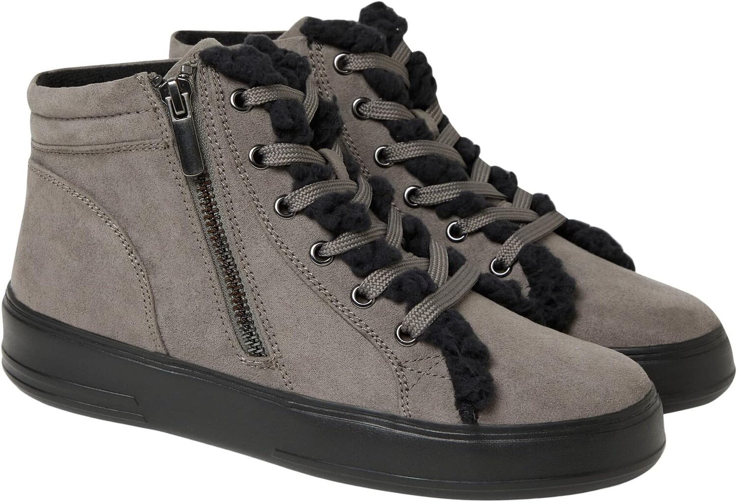 

Кроссовки Original Comfort by Dearfoams Kinsley Zip & Lace Bootie, серый