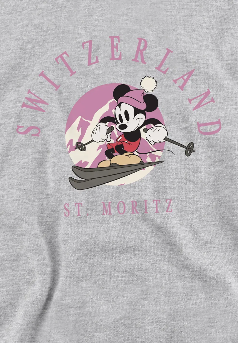 Детский худи Mickey Mouse Pink Youth Kids Pull-Over Disney, серый — фото 2