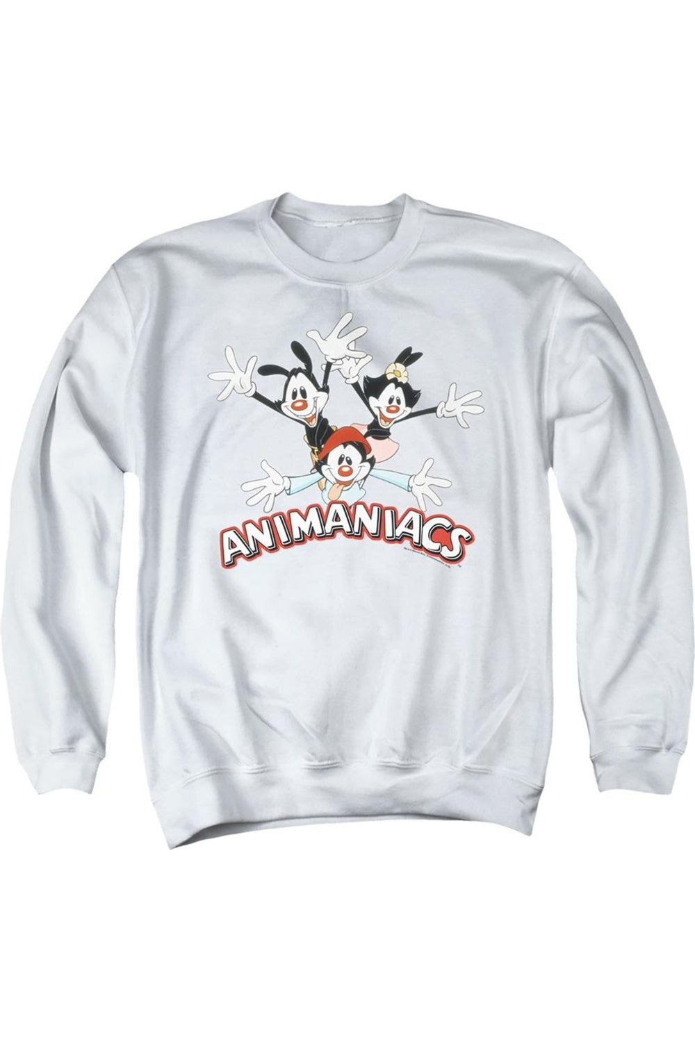 

Толстовка Animaniacs Animaniacs Trio для взрослых с круглым вырезом Gildan, белый
