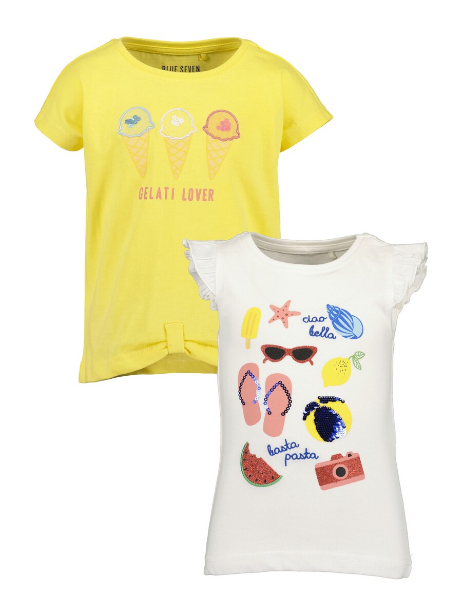 

Рубашка BLUE SEVEN, цвет Yellow/Off white