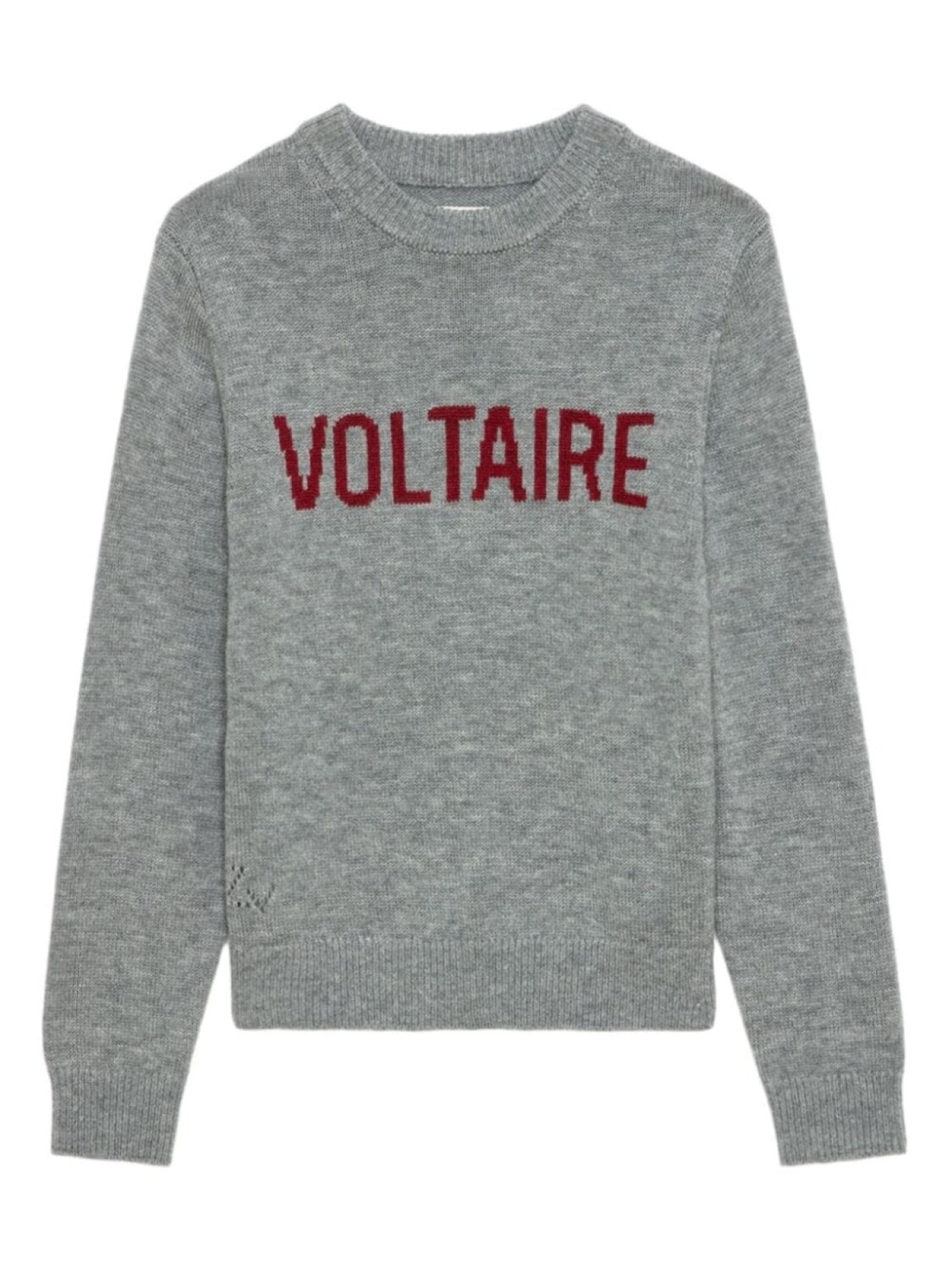 

Zadig & Voltaire Kids свитер с вышитым логотипом, серый