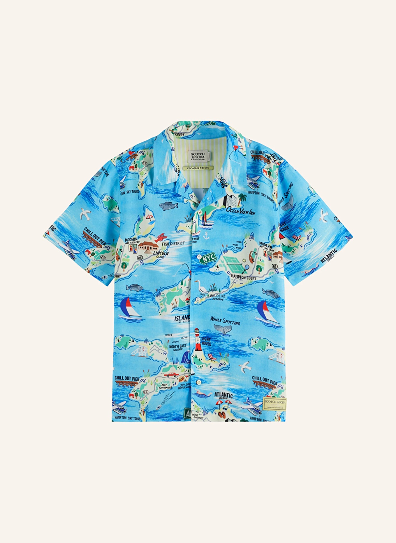 

Рубашка курорта Scotch & Soda, мультиколор