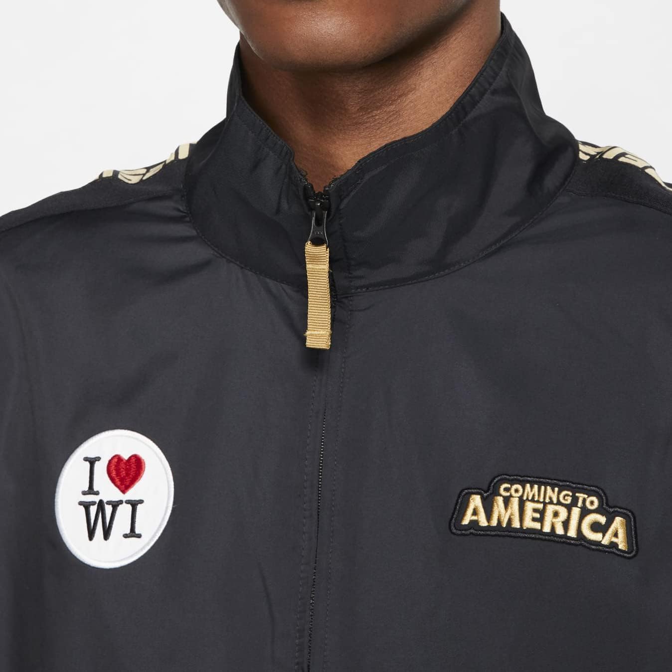 Черная спортивная куртка Nike Giannis Coming to America Freak 1 с застежкой-молнией, Black — фото 3