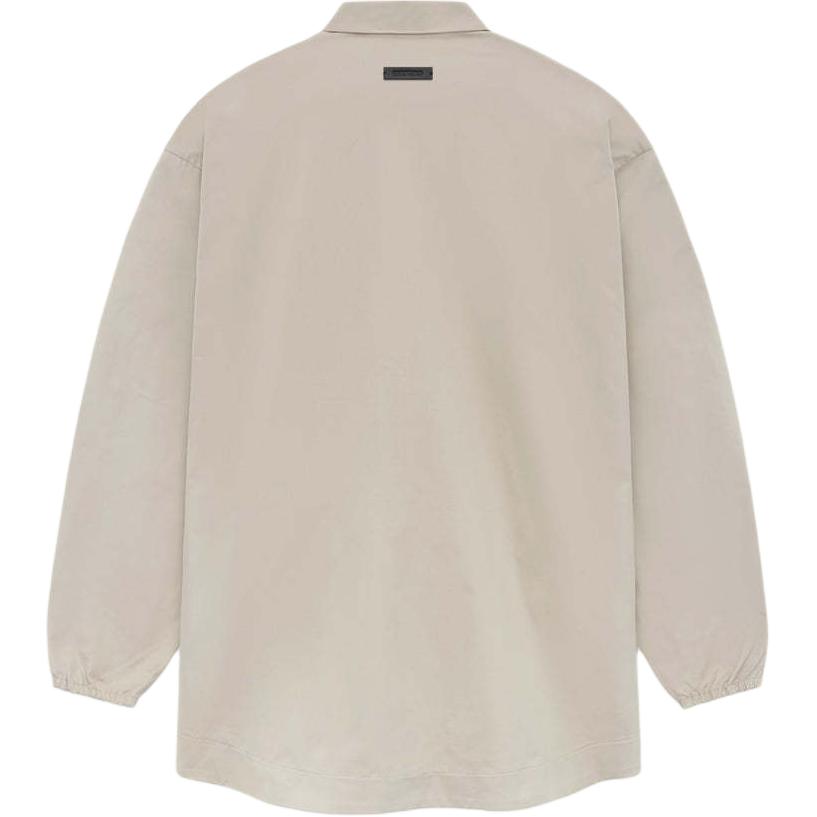 Футболка из хлопкового твила Core Collection Fear Of God Essentials, цвет минк-тауп — фото 3