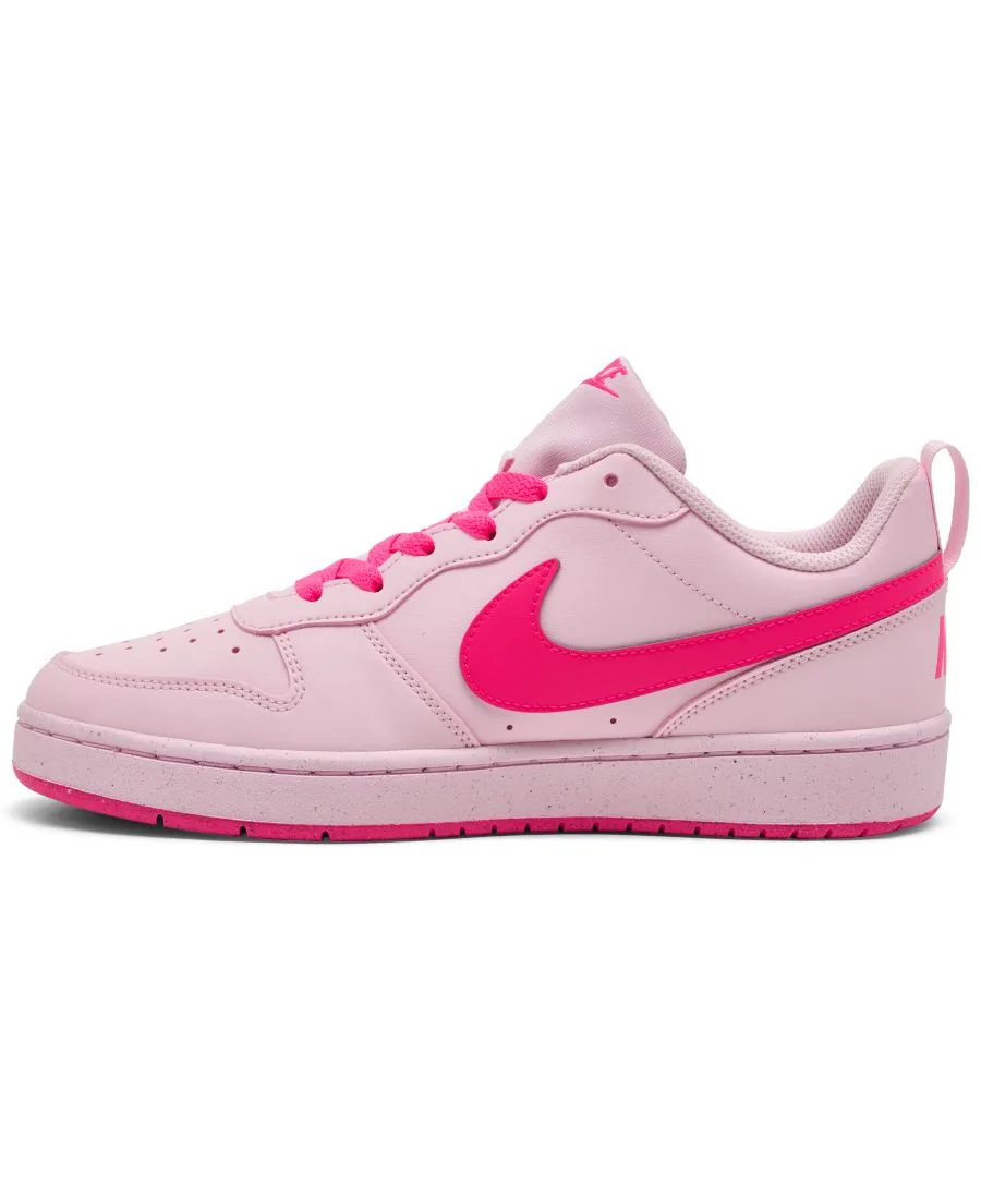Детские повседневные кроссовки Big Kids Court Borough Low Recraft от Finish Line Nike, розовый — фото 3