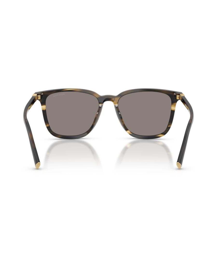 Женские квадратные солнцезащитные очки, MU B03S MIU MIU, Striped Loden — фото 4