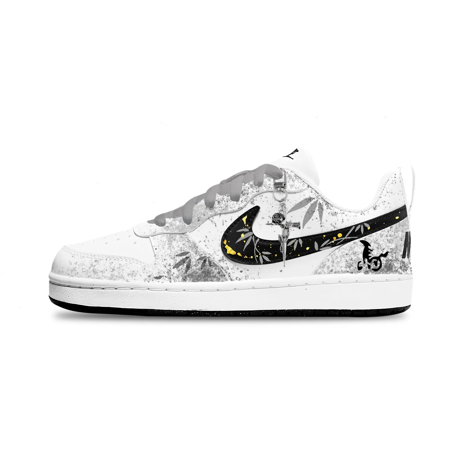 Кроссовки для скейтбординга Court Borough Abrasion Resistant Low top детские унисекс Nike, белый — фото 3