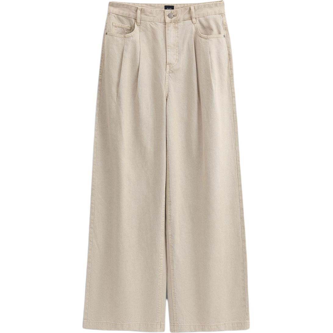 

Женские повседневные брюки бежевого цвета GAP, бежевый