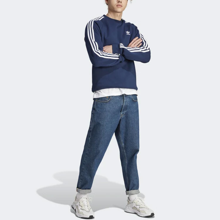Толстовка мужская ADICOLOR CLASSICS 3-STRIPES Midnight Indigo Adidas Originals, индиго — фото 4