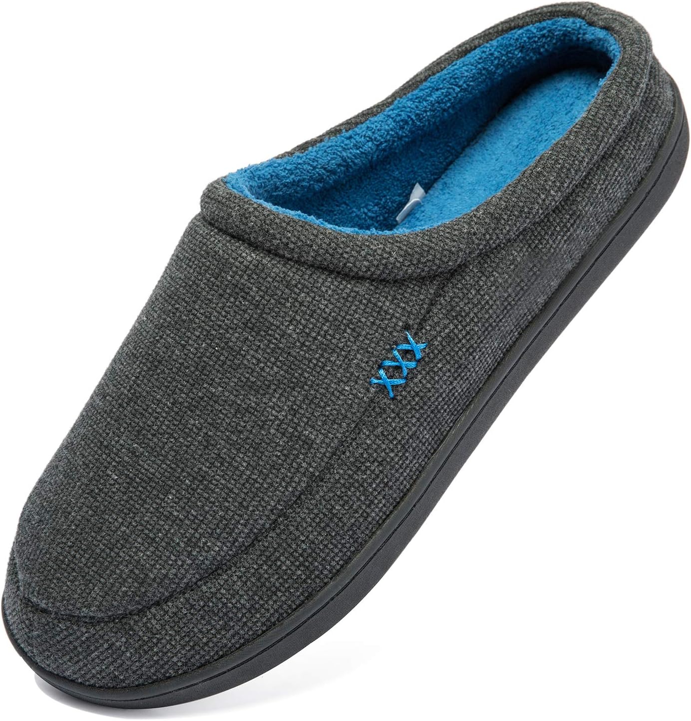 

Мужские уютные тапочки NewDenBer с памятью формы, мягкие, на слипоны, для дома и улицы, серый