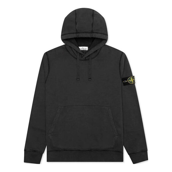 

Толстовка hooded sweatshirt 'charcoal' Stone Island, черный