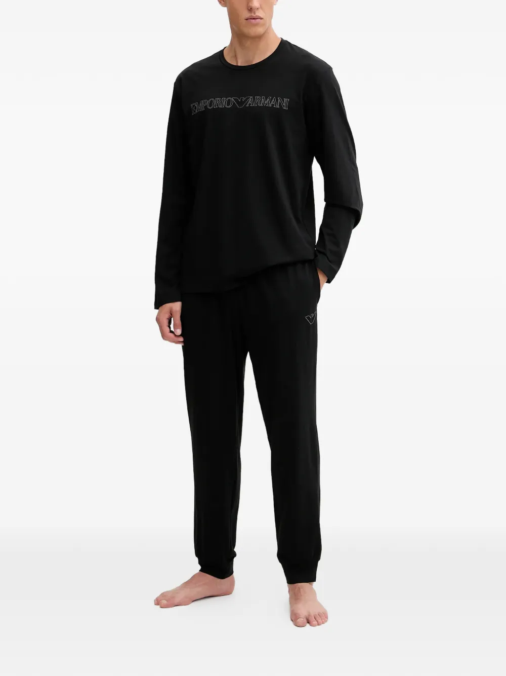 

Пижама с логотипом Emporio Armani, черный