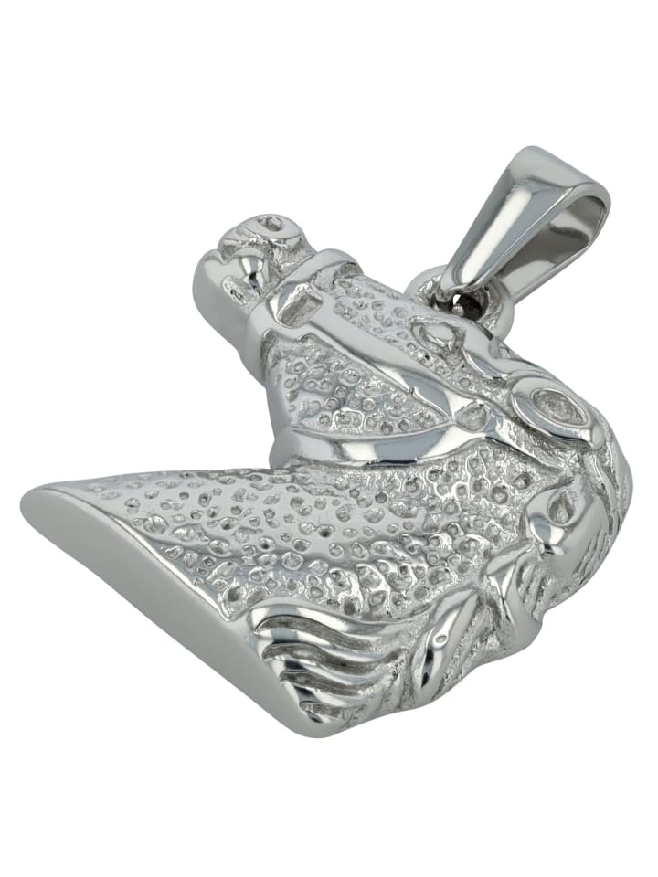 

Adeliás Кулон для девочки - кулон в виде лошади из нержавеющей стали серебристого цвета