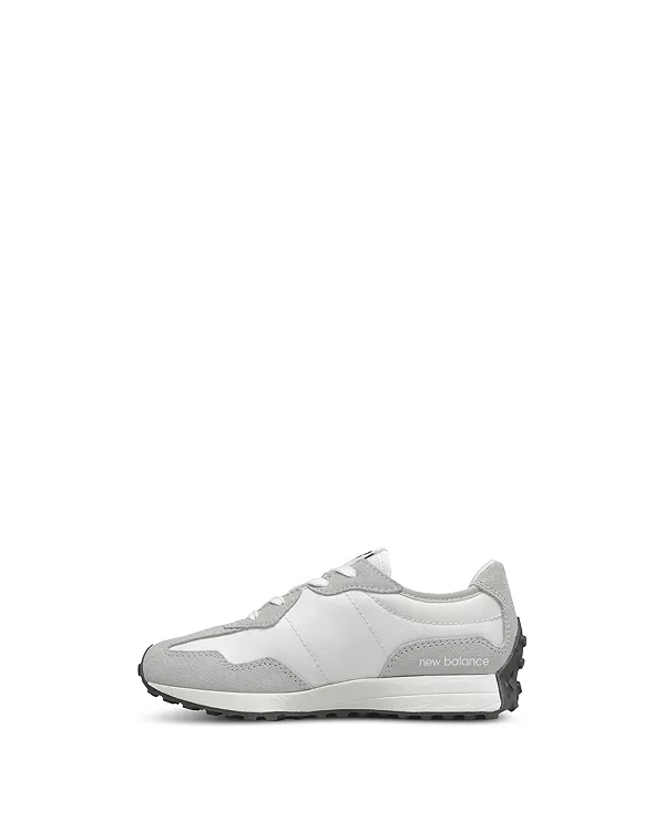 Детские беговые кроссовки на шнуровке 327 для малышей. New Balance, серый — фото 2