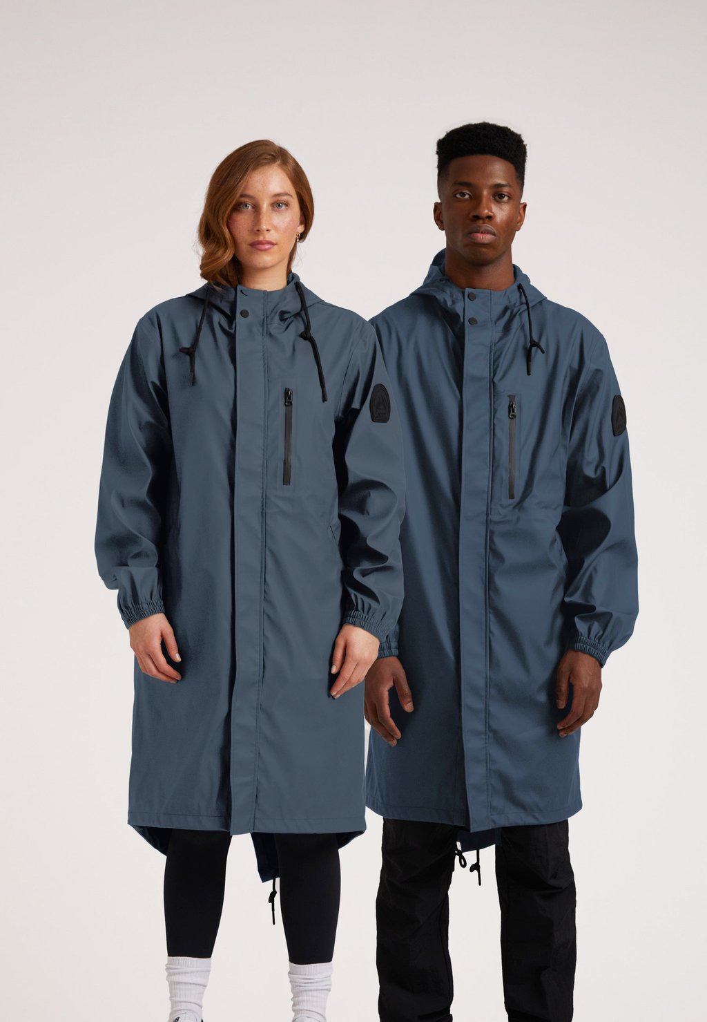 

Водонепроницаемая куртка ELEMENTS LONGLINE HOODED RAINCOAT - Parka - grey JACK1T, серый