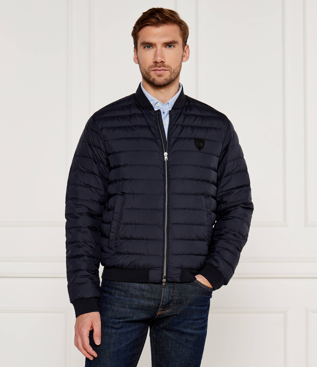 

Куртка-бомбер POLO RALPH LAUREN Regular Fit, темно-синий