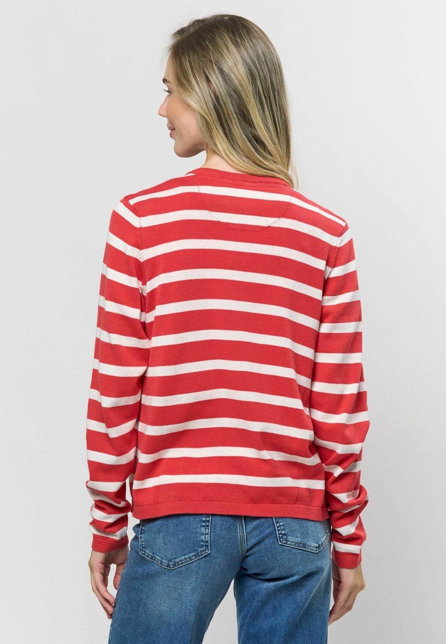 Кардиган U.S. Polo Assn. Cardigan, Poinsettia Striped/Red — фото 3