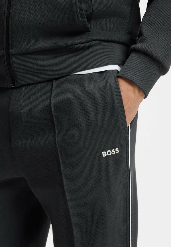 Штаны спортивные Hadiko tracksuit bottoms Boss, темно-синий — фото 4