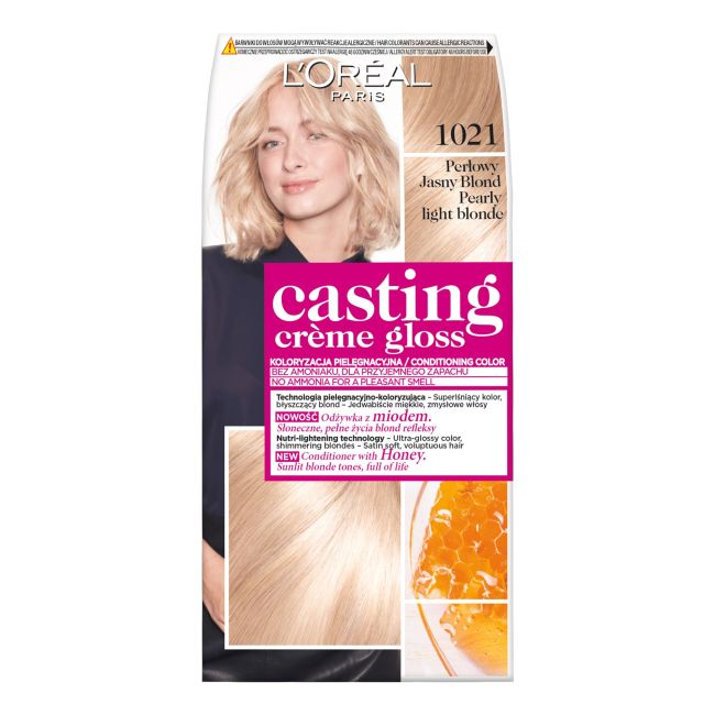 

L'Oreal кастинг краска для волос L'oreal Paris, цвет 1021 pearly light blonde