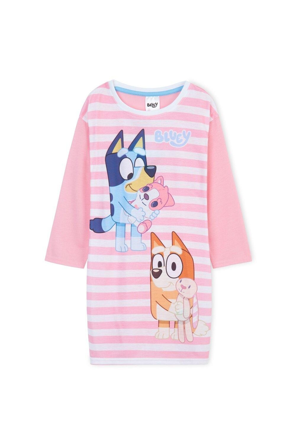 

Ночная рубашка с длинными рукавами Bluey, розовый