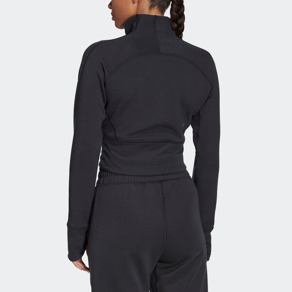 Куртка укороченная куртка aeroready studio Adidas, черный — фото 3