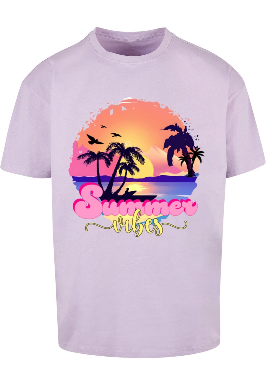 

Футболка Merchcode SUMMER VIBES SUNSET, светло-фиолетовый