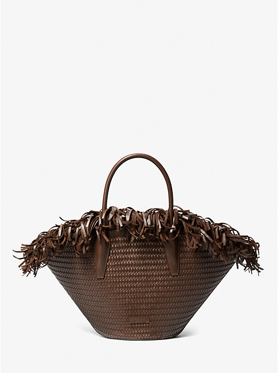 

Большая сумка-корзина ручной работы из кожи Sardinia Michael Kors, коричневый