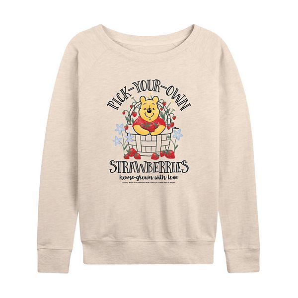 

Женская футболка с длинным рукавом Winnie the Pooh "Собирай клубнику" из французского флиса Disney